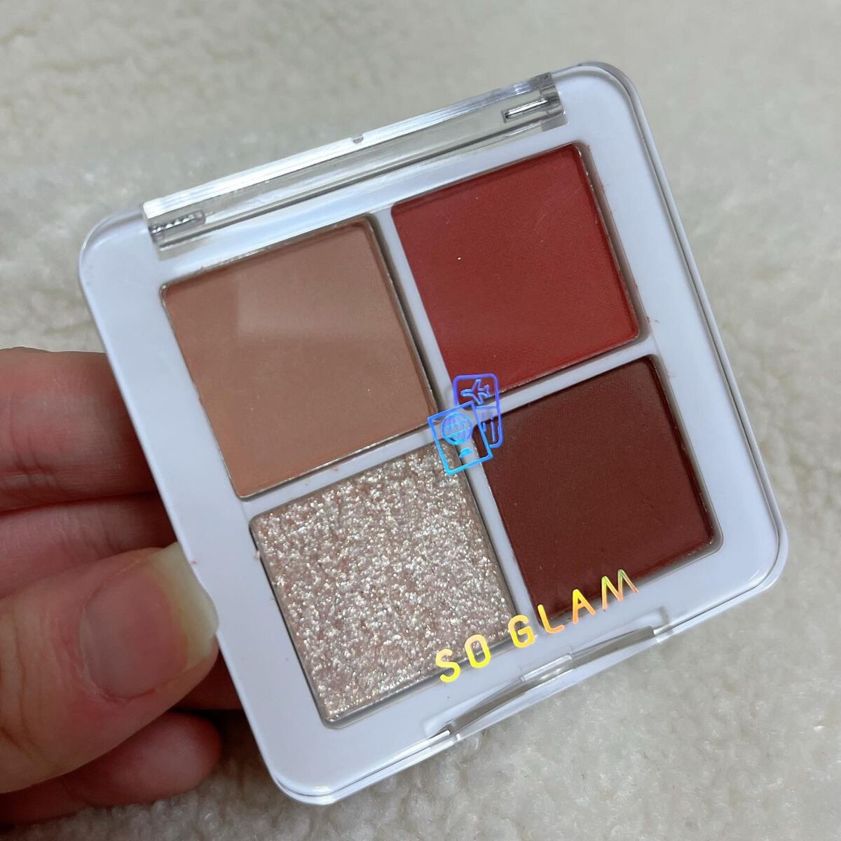 プチポケットアイシャドウパレット 04 Florence Duomo(フローレンスドゥオーモ)/SO GLAM/アイシャドウパレットを使ったクチコミ（2枚目）