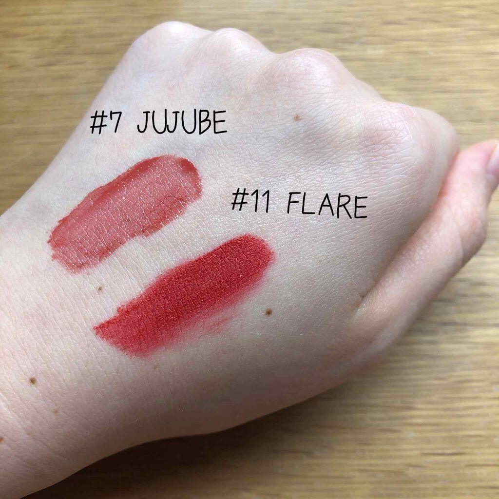 ジューシーラスティングティント/rom&nd/リップティントを使ったクチコミ（2枚目）