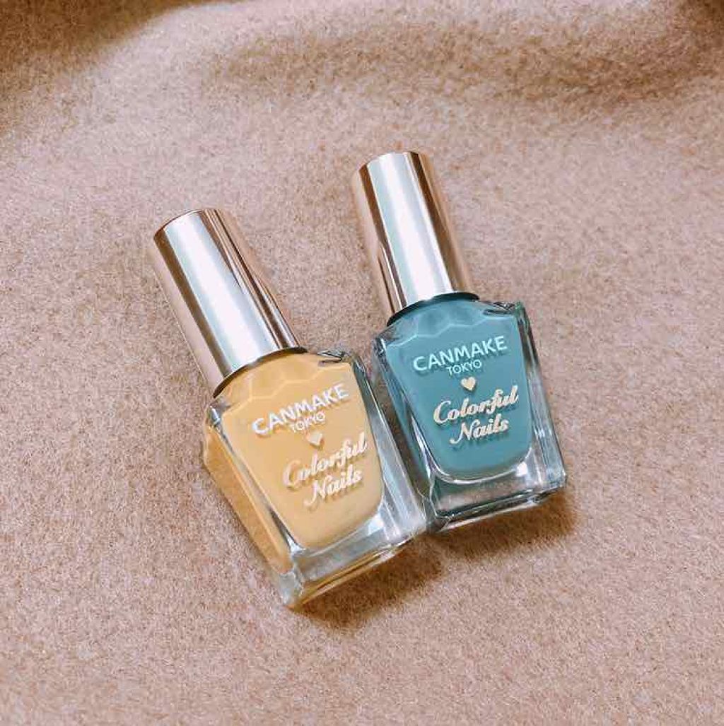 カラフルネイルズ ブラックトップコート/キャンメイク/ネイルトップコートを使ったクチコミ（2枚目）