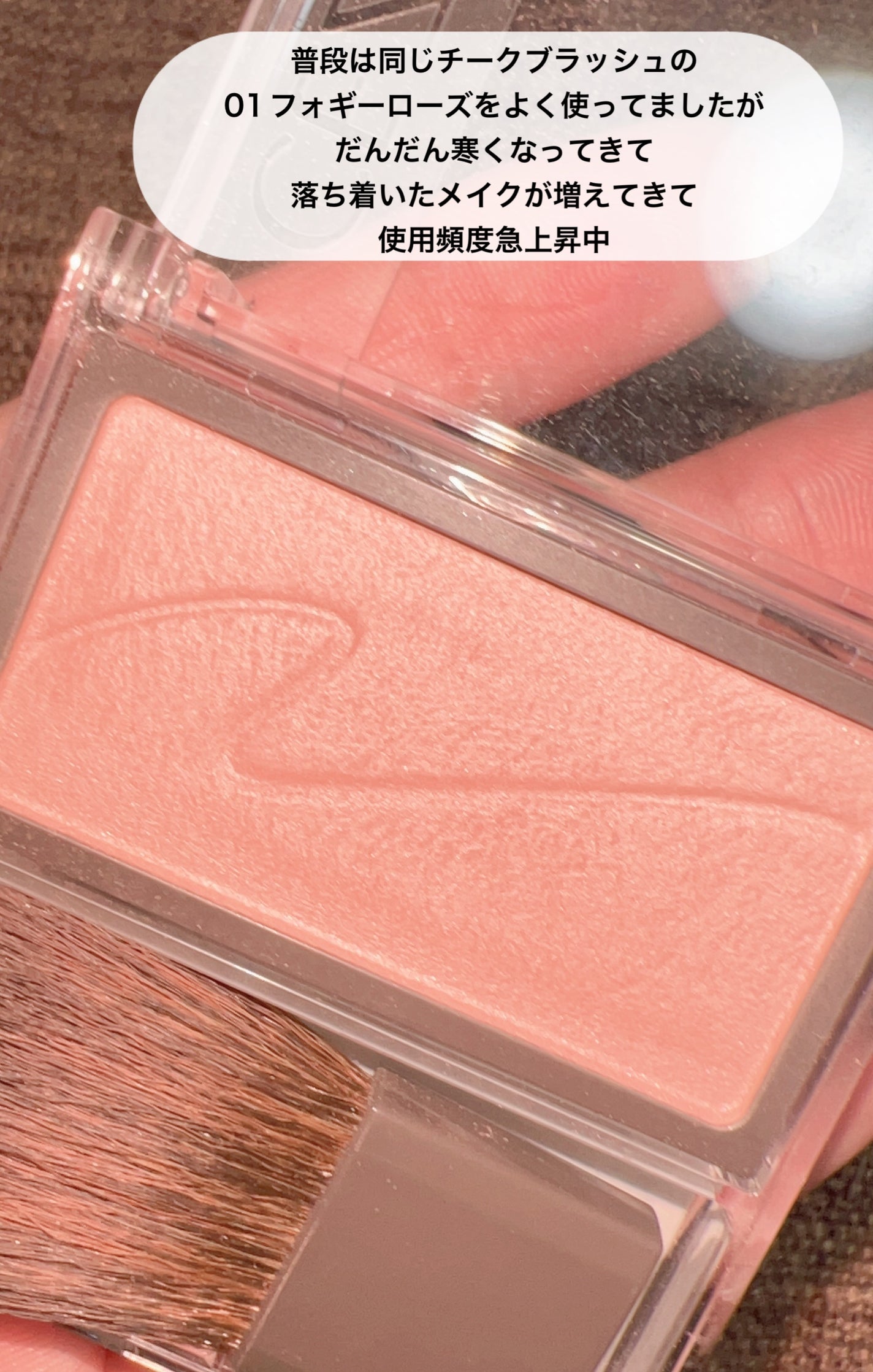 チークブラッシュ/CEZANNE/パウダーチークを使ったクチコミ(2枚目)