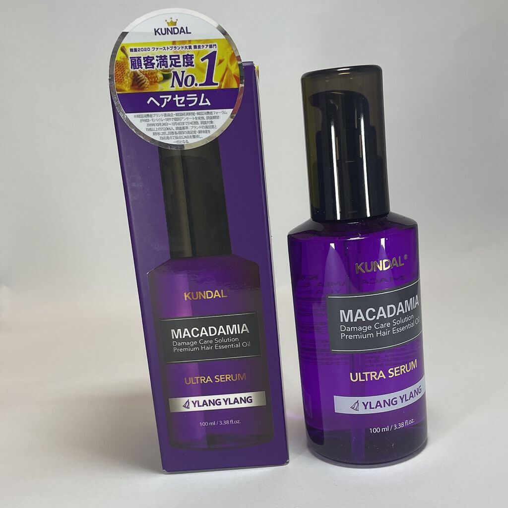 クンダル マカダミア ウルトラヘアセラム /KUNDAL/ヘアオイルを使ったクチコミ(3枚目)