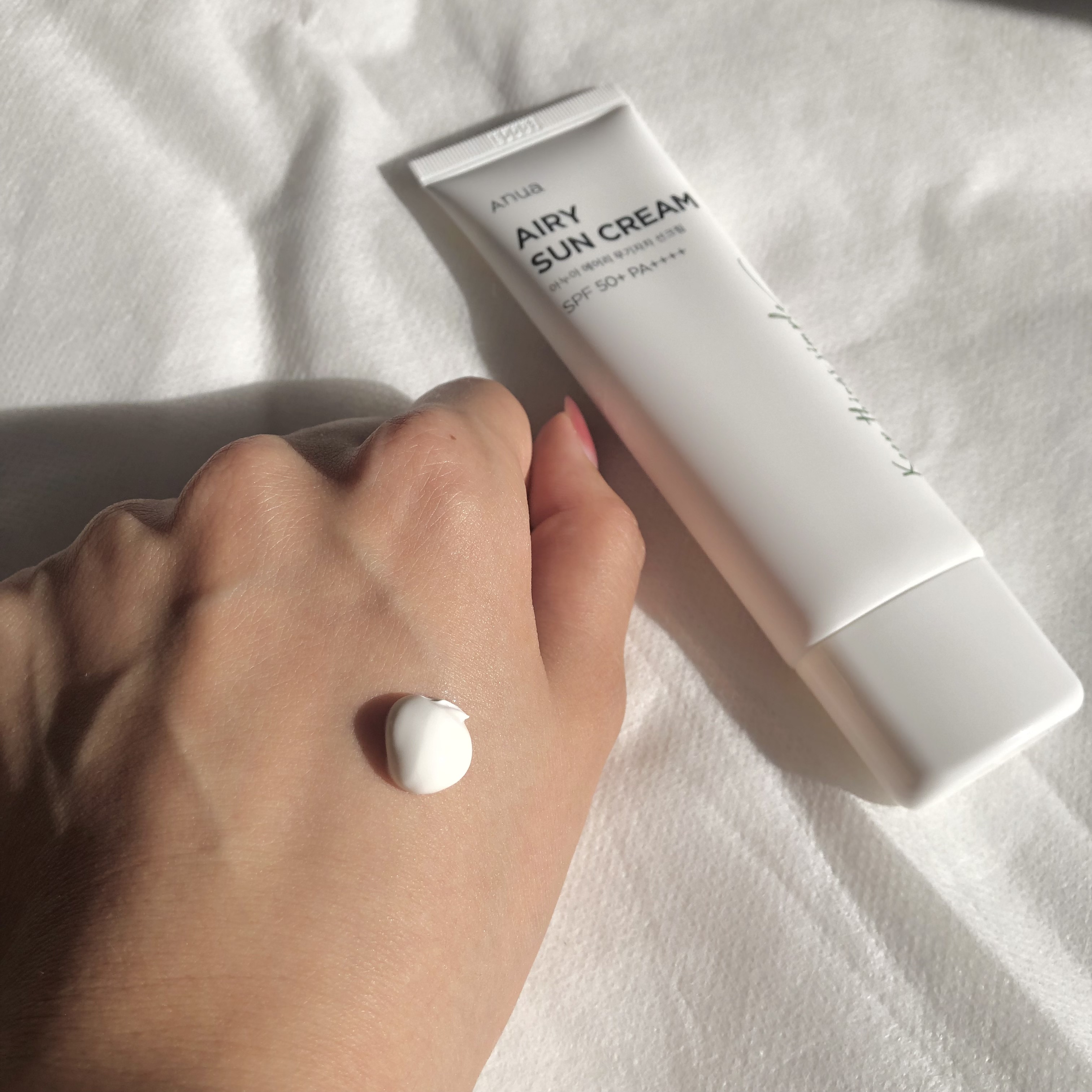 エアリーサンクリーム SPF50+PA++++/Anua/日焼け止めクリームを使ったクチコミ（2枚目）