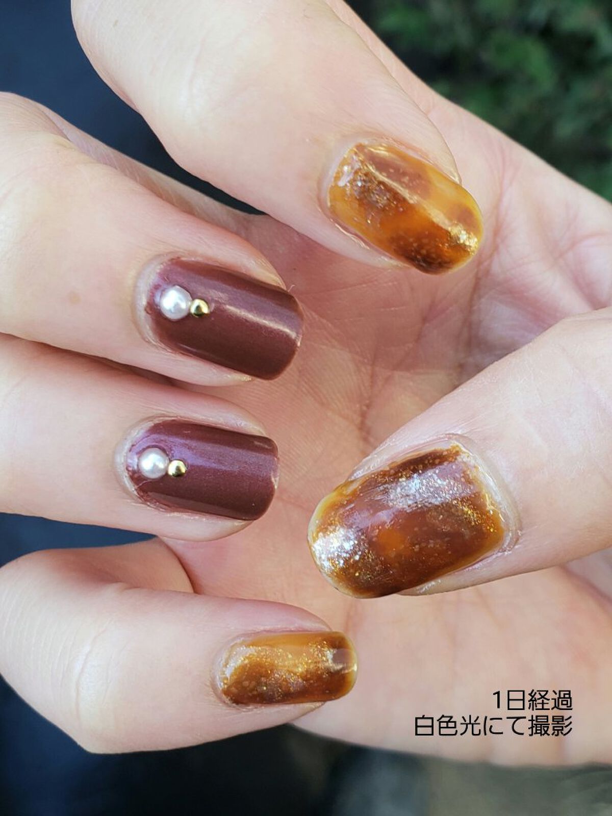 土木系おねいさん on LIPS 「はじめてのべっこうネイル~なかなかうまくできたんじゃないかしら..」(5枚目)