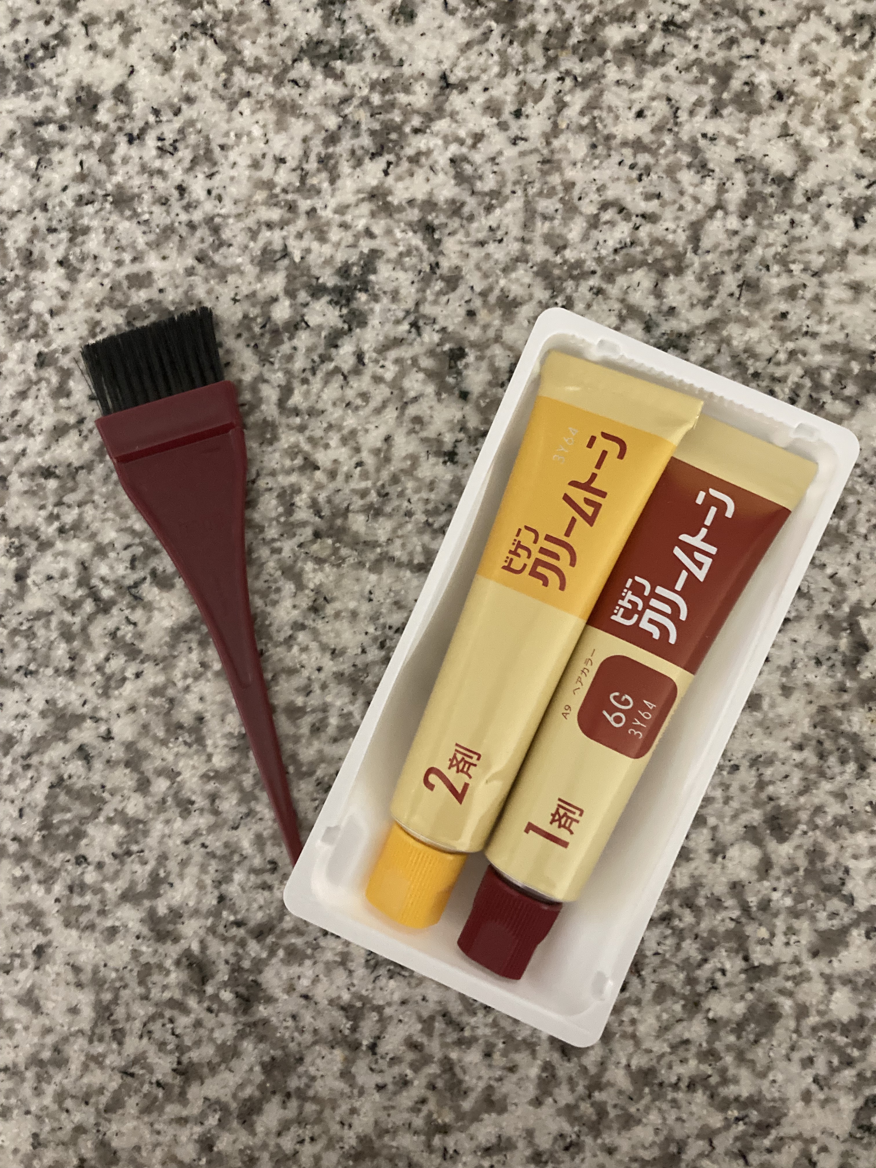 ビゲン クリームトーンのクチコミ「ビゲンクリームトーン6G自然な褐色
を使用しました♡

価格が安めなんです。
ビゲンクリームト.....」（2枚目）