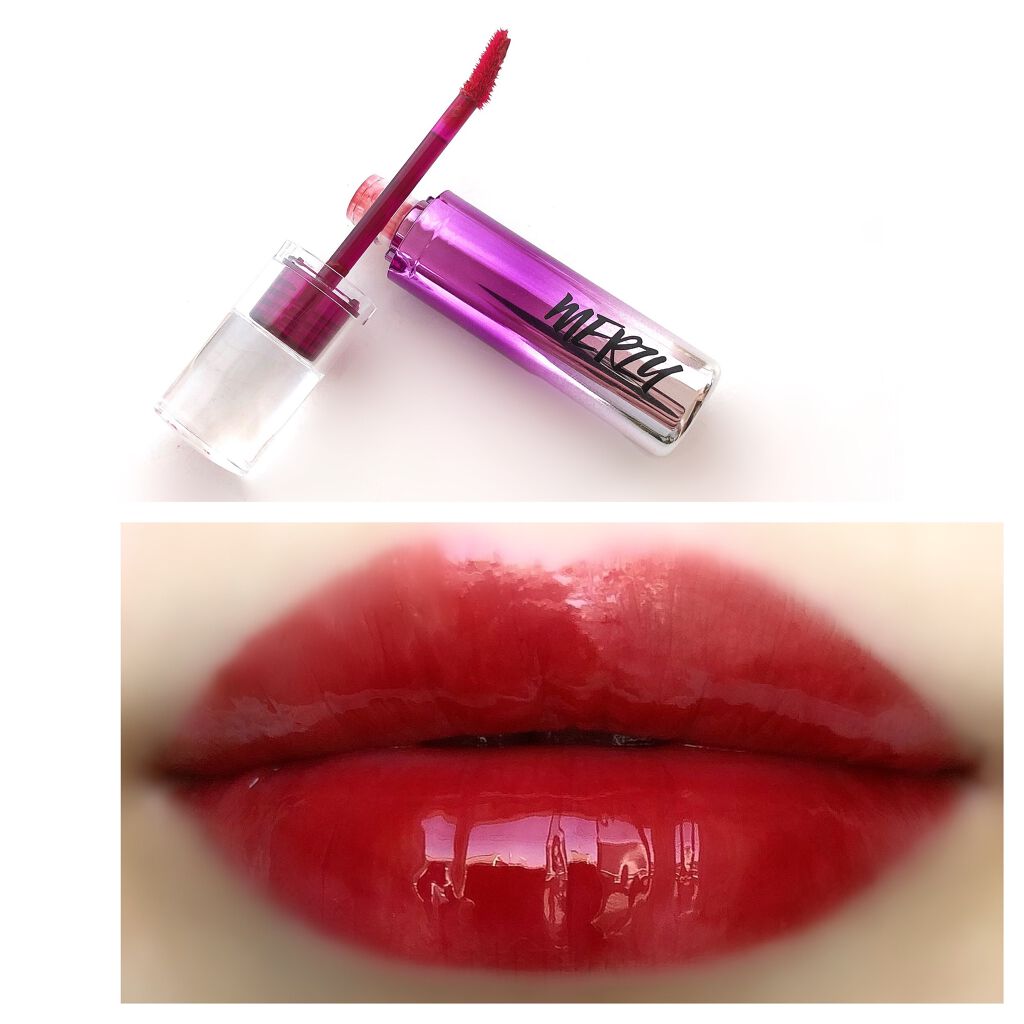 オーロラ デュイ ティント/MERZY/リップティントを使ったクチコミ(2枚目)