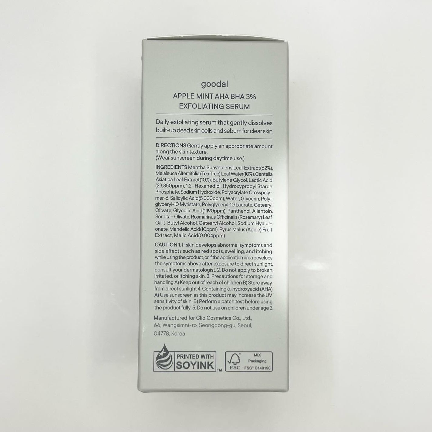 アップルミント AHA・BHA 3%セラム/goodal/美容液を使ったクチコミ(7枚目)