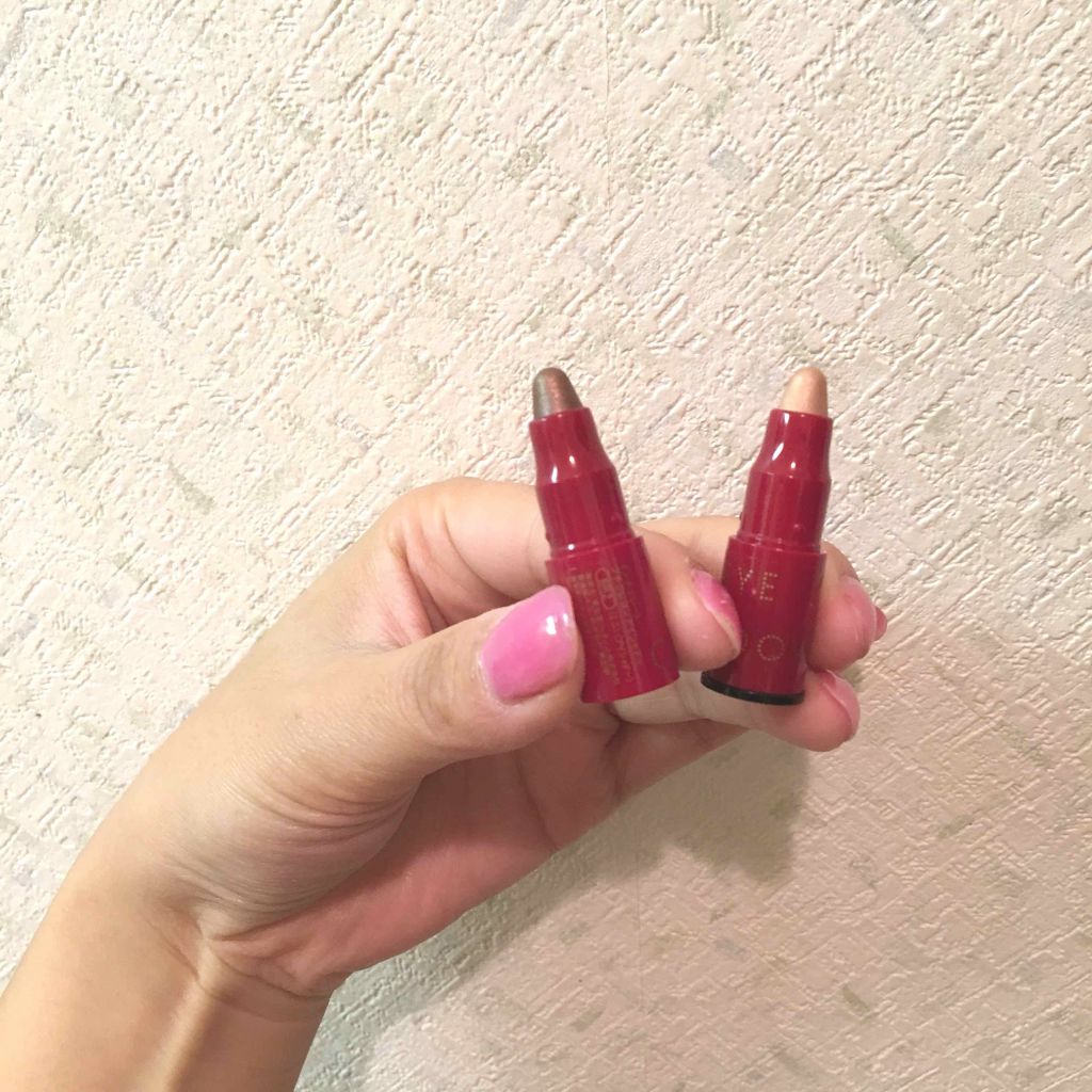 プチクレヨンアイシャドー ミニセット/インテグレート/スティックアイシャドウを使ったクチコミ（2枚目）