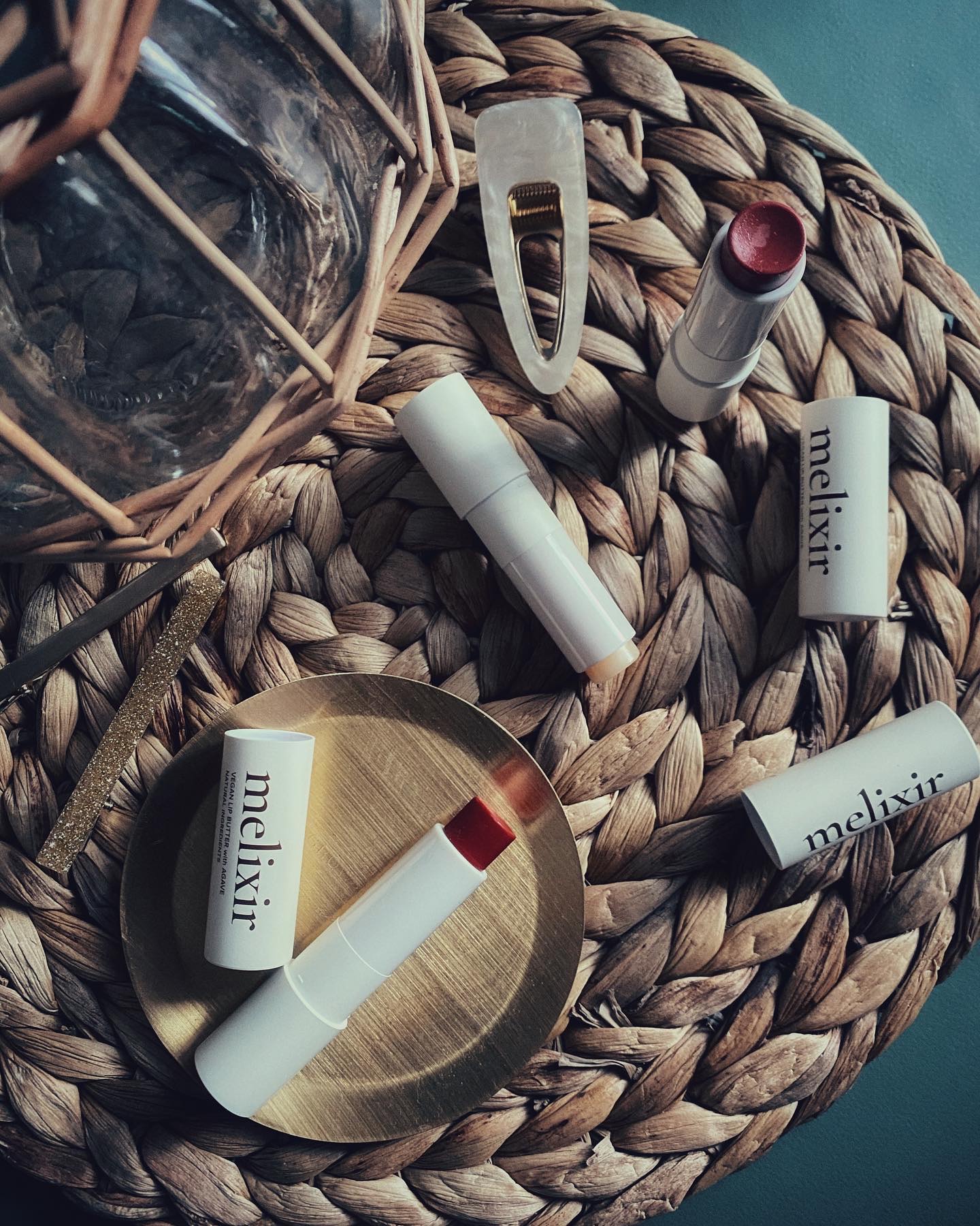 ヴィーガンリップバター 03 Red Velvet/melixir/リップバームを使ったクチコミ（3枚目）