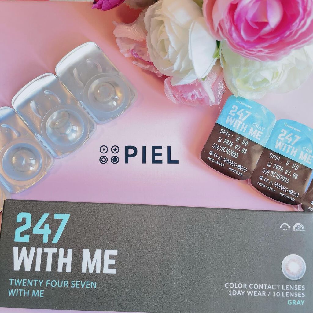 247 WITH ME/THEPIEL/カラーコンタクトレンズを使ったクチコミ（1枚目）