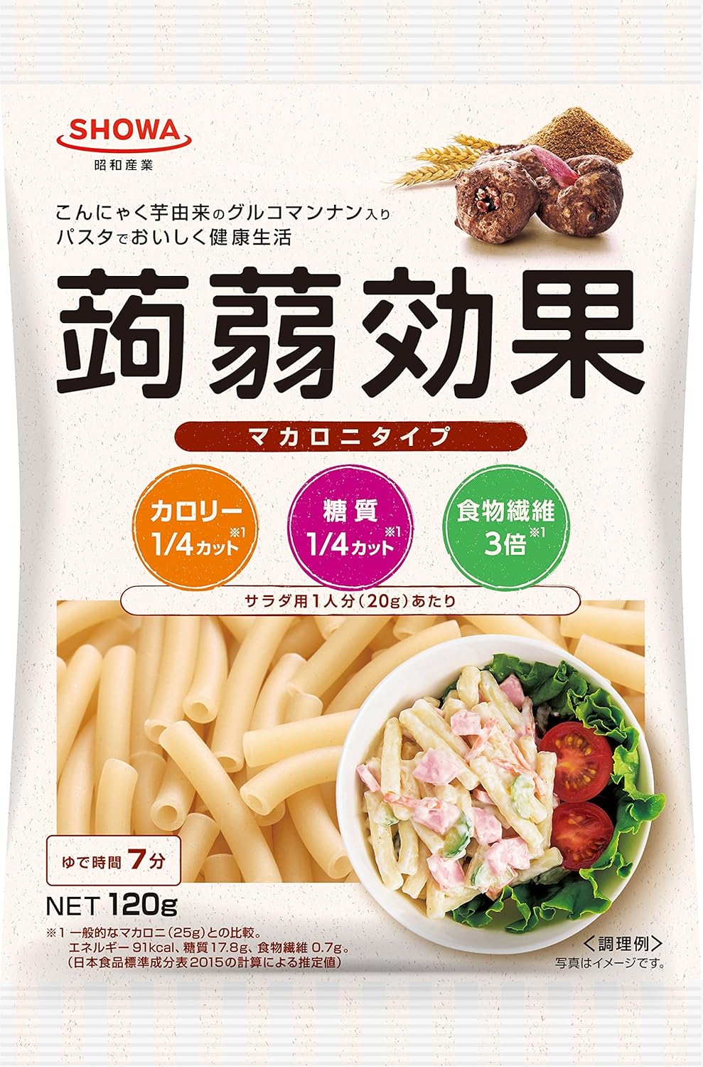 SHOWA 蒟蒻効果（グルコマンナン入りマカロニタイプ）