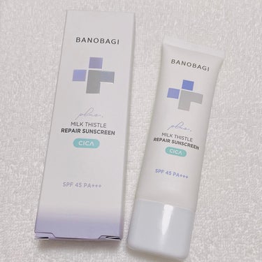 .
⁡
⁡
こんにちは🌟
⁡
BANOBAGI
ミルクシスルリペアシカサンスクリーンプラス
SPF45/PA+++
⁡
紫外線対策とスキンケアを一度に叶える日焼け止め☀️
伸びがとてもよく、日焼け止めと