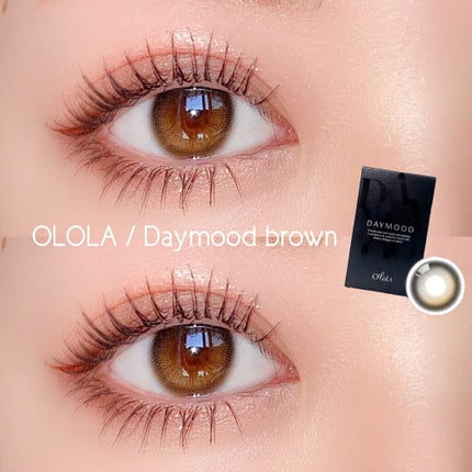 デームードブラウンマンスリー (DAYMOOD BROWN monthly)/OLOLA/1ヶ月(1MONTH)カラコンを使ったクチコミ(1枚目)