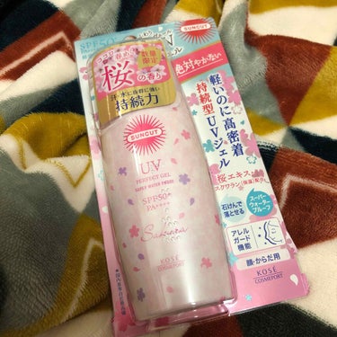 フレグランスUV パーフェクトジェル 桜＆ピーチの香り/サンカット®/日焼け止め・UVケアを使ったクチコミ（1枚目）