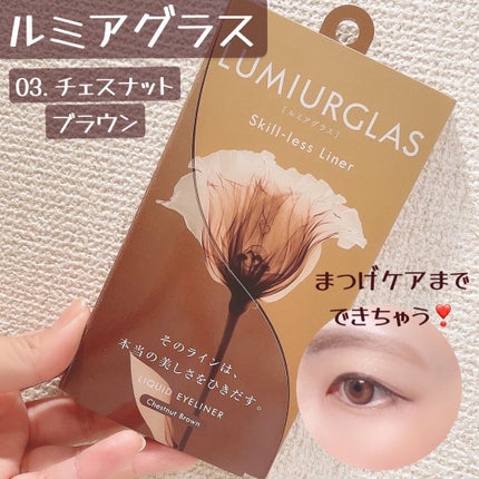 スキルレスライナー/LUMIURGLAS/リキッドアイライナーを使ったクチコミ(1枚目)