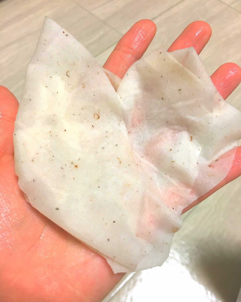 美肌の守護菜　ねばねば野菜の濃縮マスク　指宿オクラ鹿児島県産/＠cosme nippon/シートマスク・パックを使ったクチコミ（2枚目）