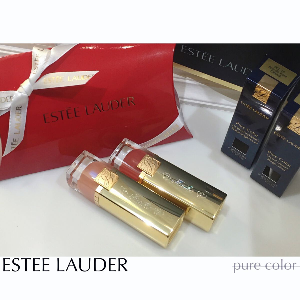 ピュア カラー クリスタル シアー リップスティック/ESTEE LAUDER/口紅を使ったクチコミ（1枚目）