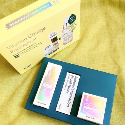 Klairs ビタミンチャージパッケージのクチコミ「klairs 
ビタミンチャージパッケージ
3300円(税込)
klairsで人気No.1商.....」(1枚目)