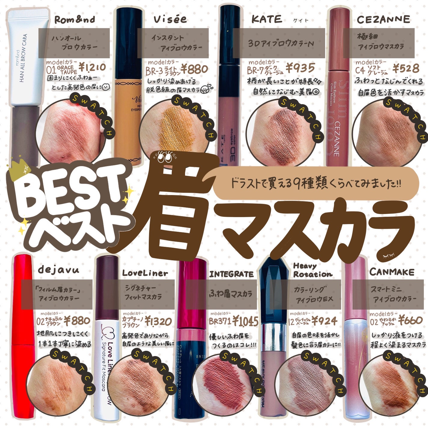 フィルム眉カラー/デジャヴュ/眉マスカラを使ったクチコミ(1枚目)