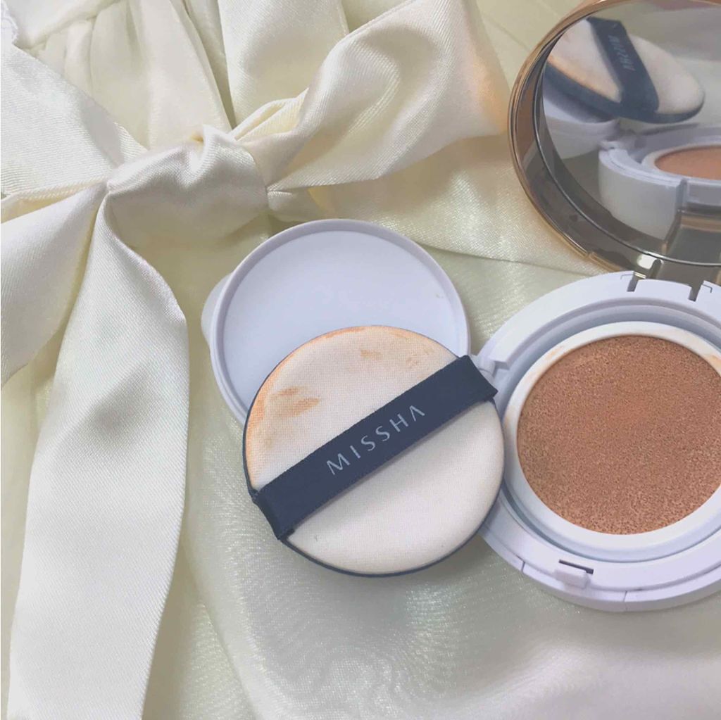 M クッション ファンデーション(モイスチャー)/MISSHA/クッションファンデーションを使ったクチコミ（2枚目）