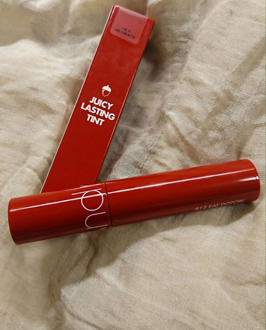 ジューシーラスティングティント/rom&nd/リップティントを使ったクチコミ(4枚目)