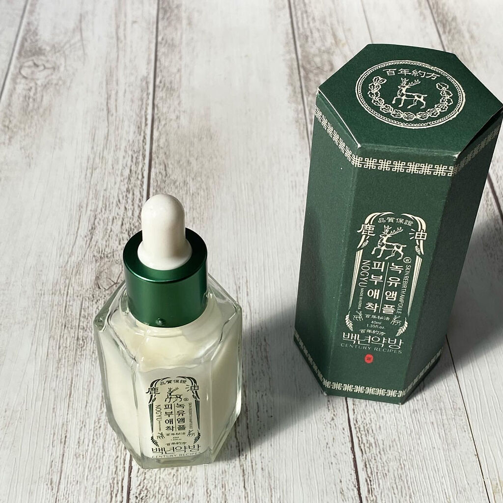 鹿油アンプル/百年約方/美容液を使ったクチコミ（2枚目）