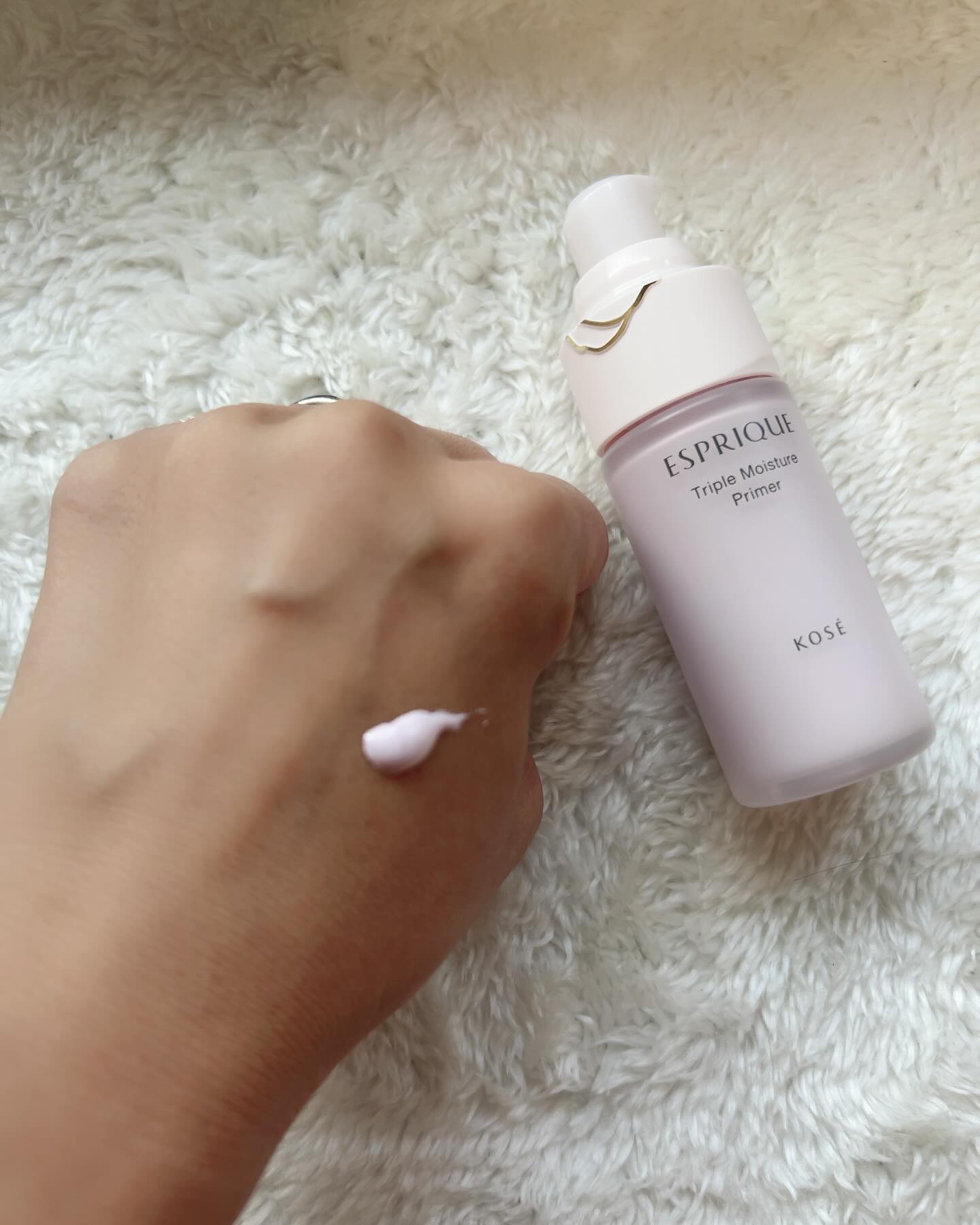 ESPRIQUE エッセンス グロウ プライマーのクチコミ「𖧷𖧷𖧷
⁡
エスプリーク　
トリプル モイスチュア プライマー　
02 ラベンダー
⁡
乾燥が.....」（2枚目）