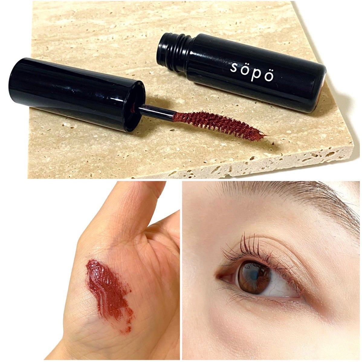 カラーマスカラ/sopo/マスカラを使ったクチコミ(7枚目)