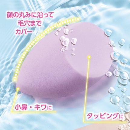 3Dスポンジ〈WET&DRY〉/ロージーローザ/パフ・スポンジを使ったクチコミ(2枚目)