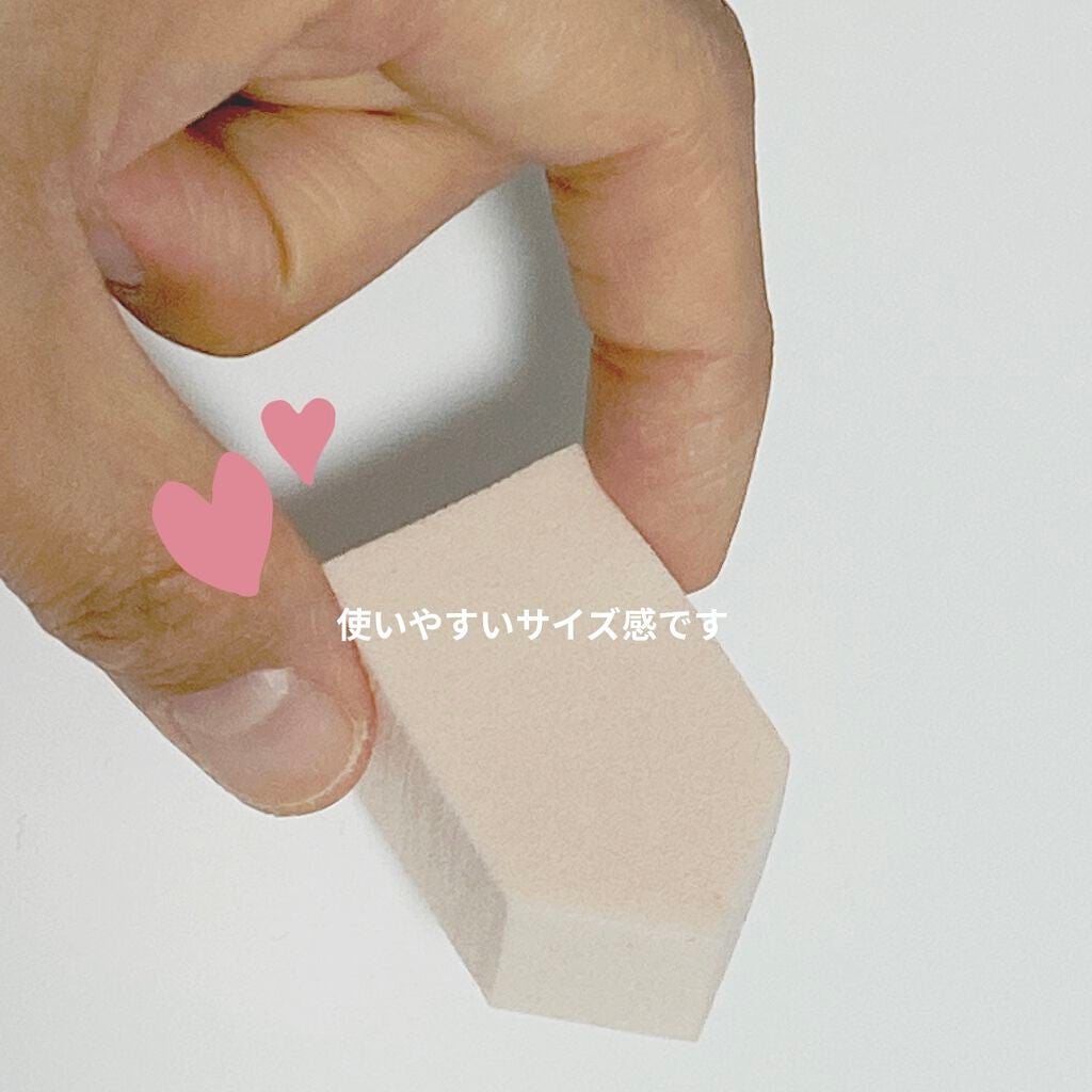 バリュースポンジN ハウス型タイプS 30P/ロージーローザ/パフ・スポンジを使ったクチコミ(3枚目)