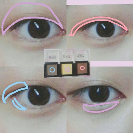 UR GLAM SELECT EYES/U R GLAM/単色アイシャドウを使ったクチコミ(4枚目)