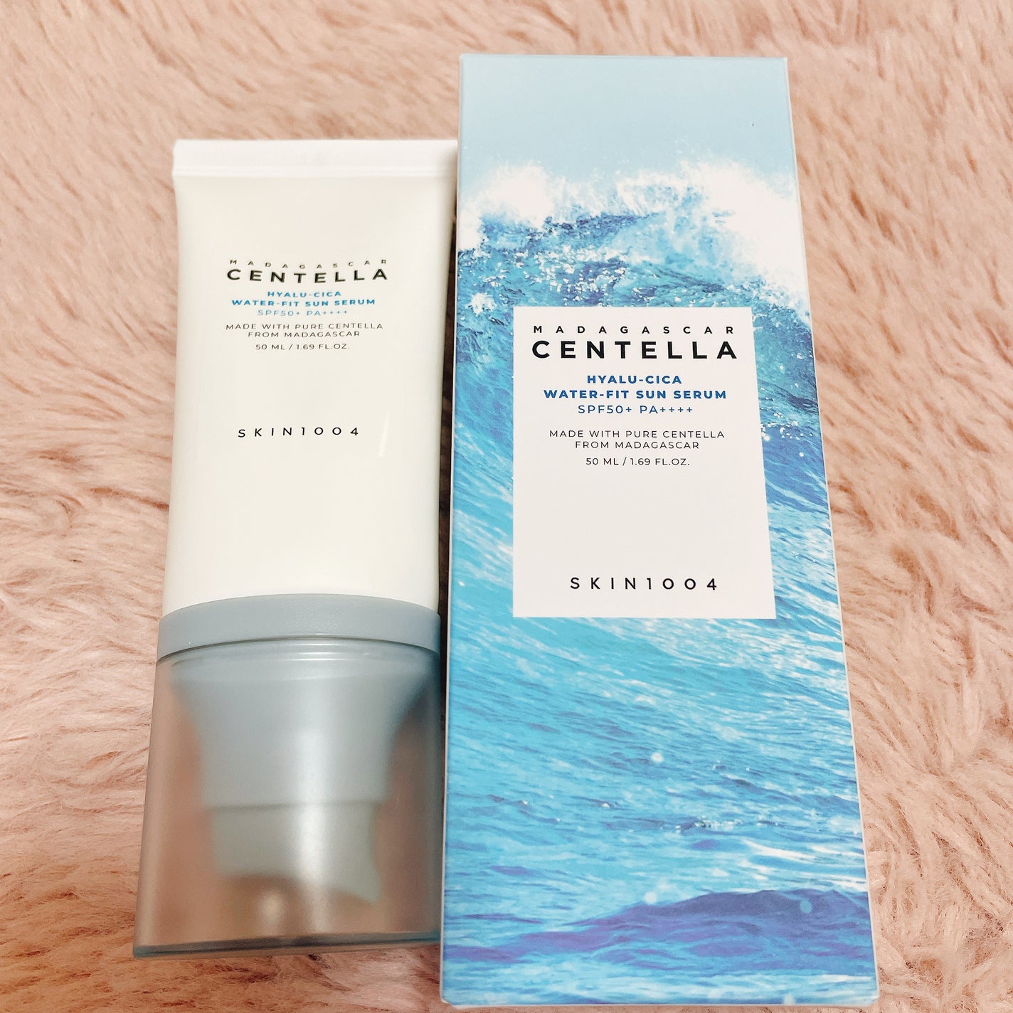 ヒアルーシカ ウォーターフィット サンセラム/SKIN1004/日焼け止めローションを使ったクチコミ(1枚目)