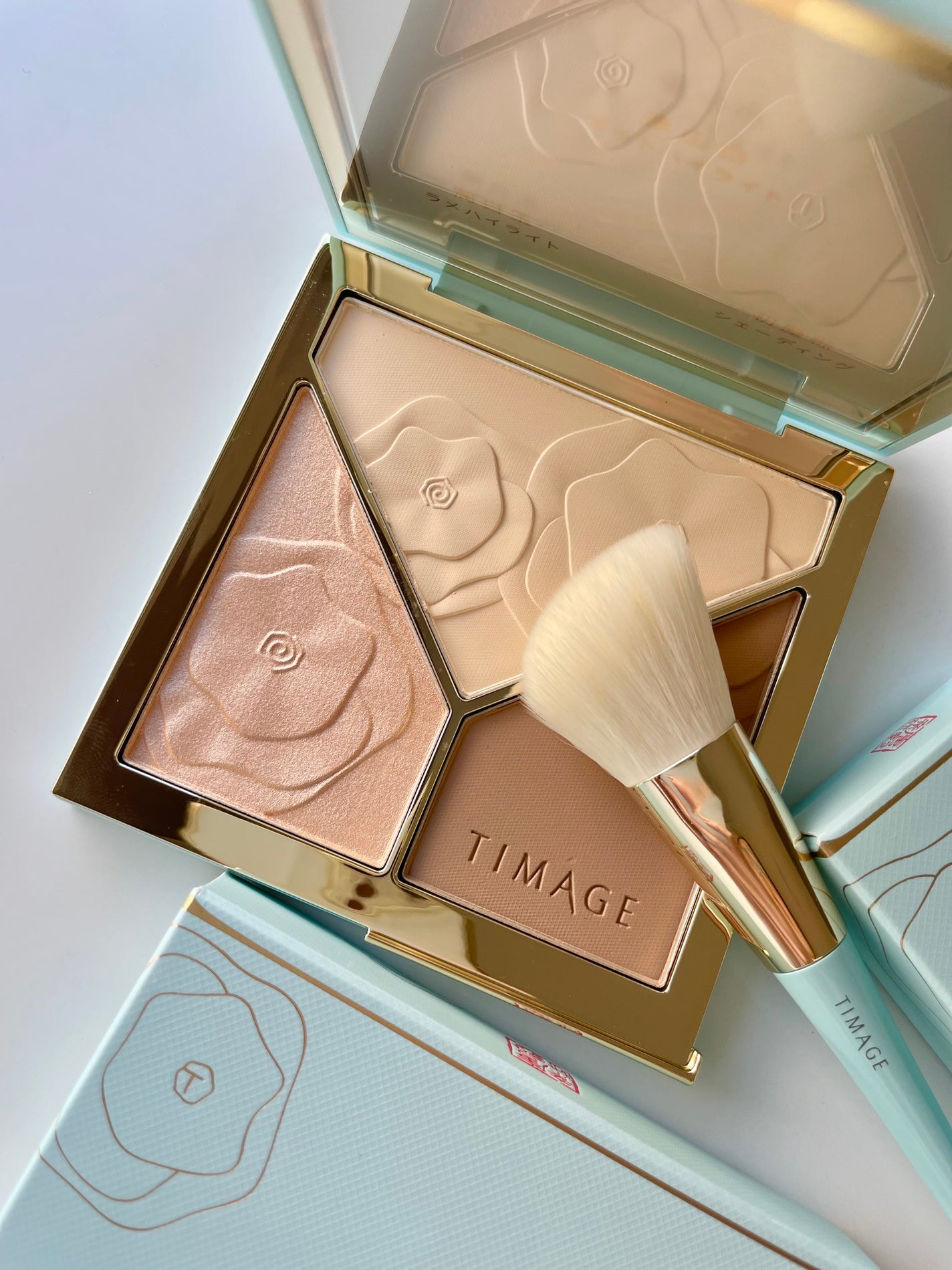 ハイライトシェーディングパレット/TIMAGE/パウダーハイライトを使ったクチコミ(1枚目)