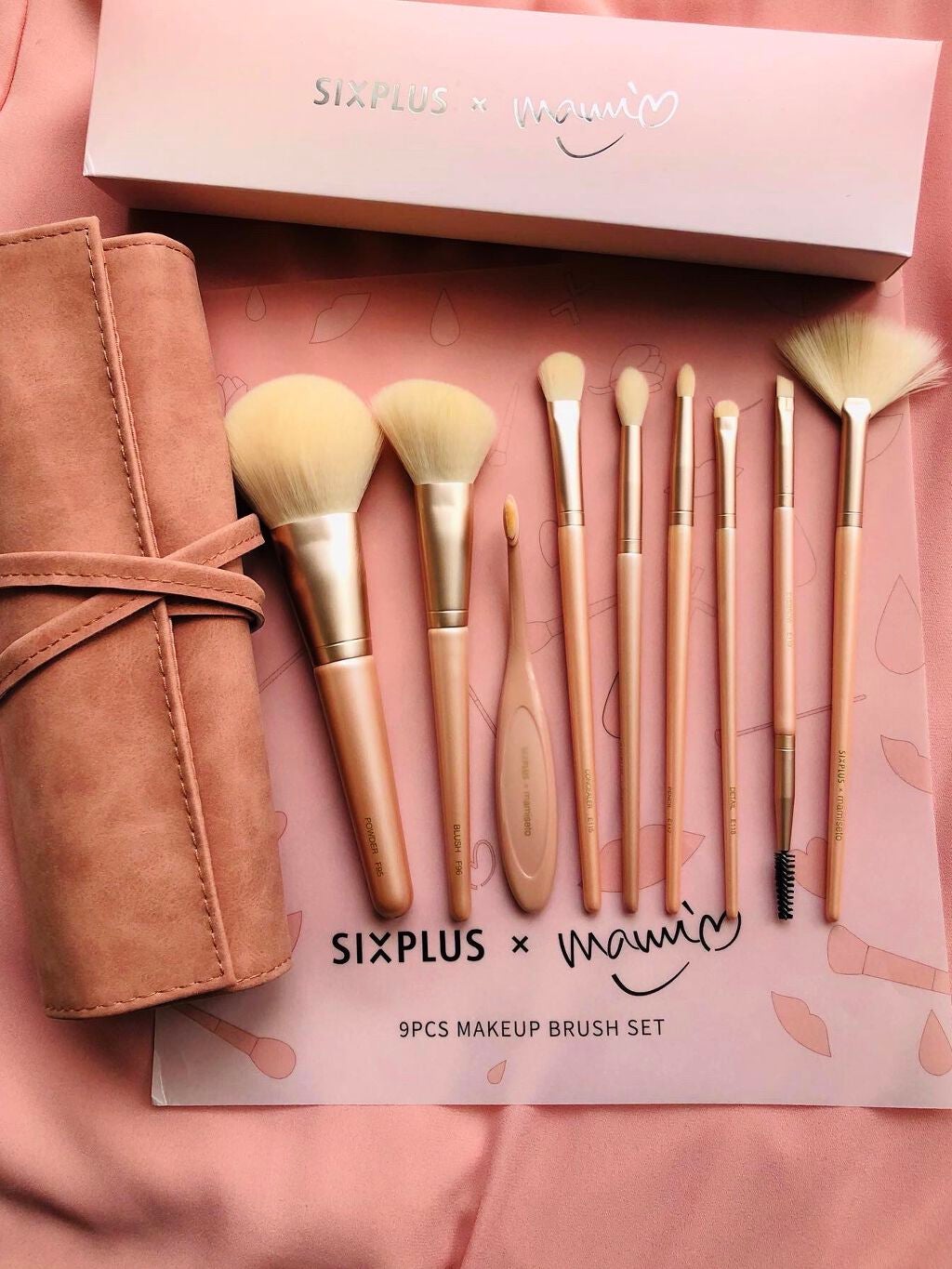SIXPLUS×mamiseto メイクブラシ9本セット/SIXPLUS/メイクブラシを使ったクチコミ(1枚目)
