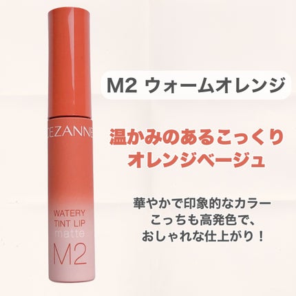 ウォータリーティントリップ マット/CEZANNE/リップティントを使ったクチコミ(6枚目)