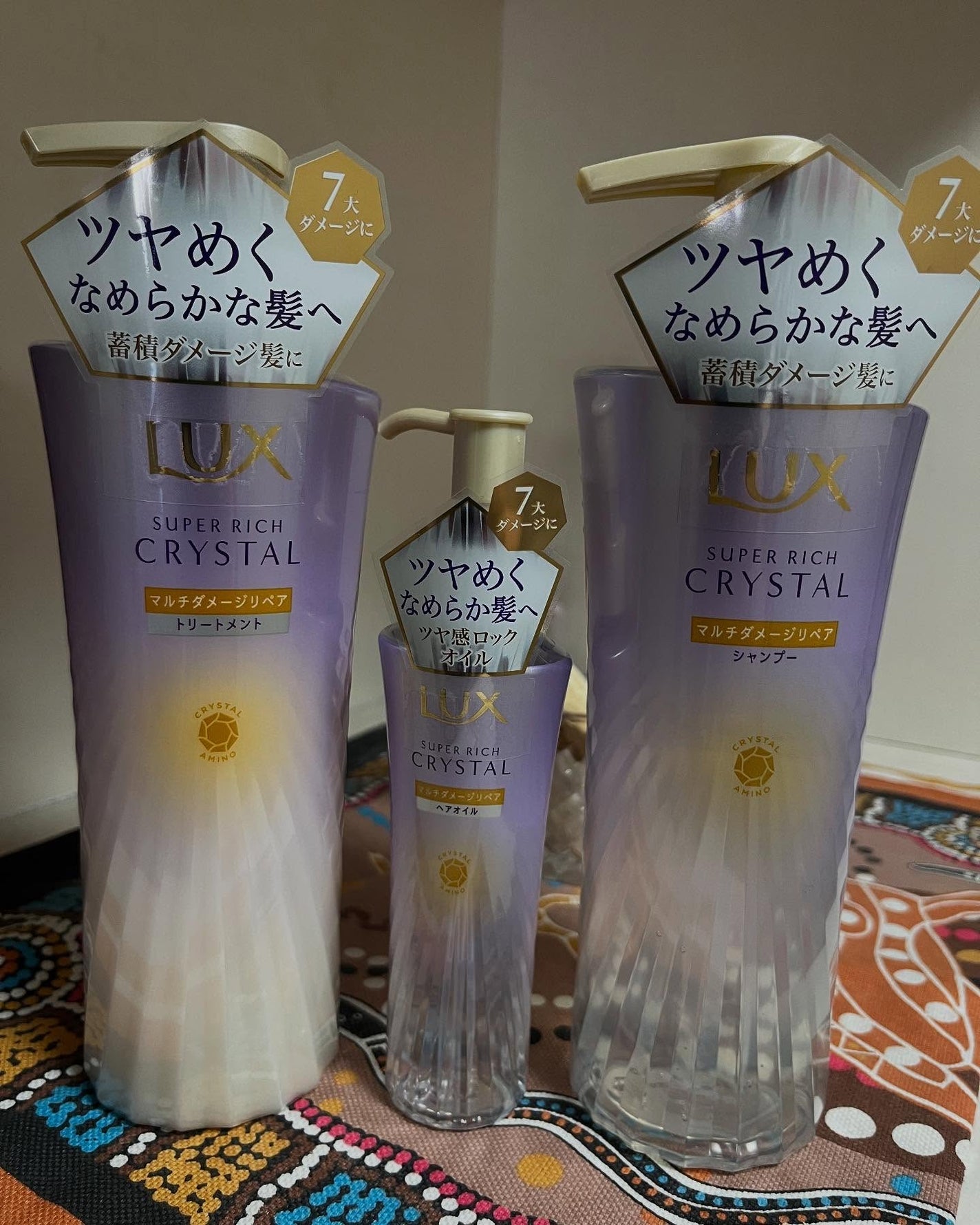 スーパーリッチクリスタル マルチダメージリペア シャンプー/トリートメント/LUX/市販シャンプーを使ったクチコミ(1枚目)