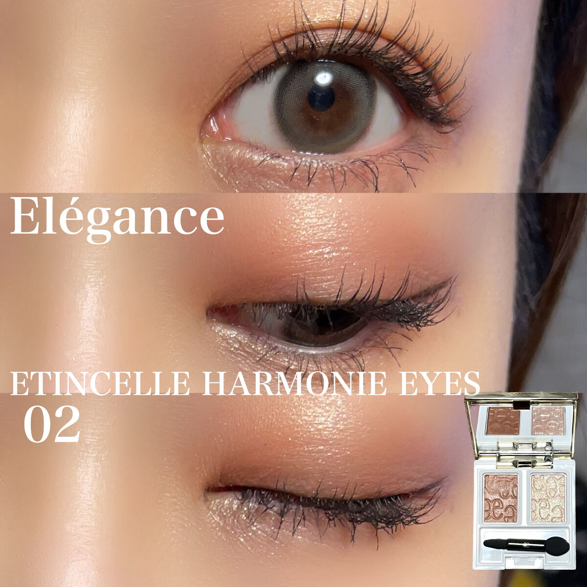 エレガンス エタンセル アルモニーアイズ/Elégance/アイシャドウパレットを使ったクチコミ（1枚目）