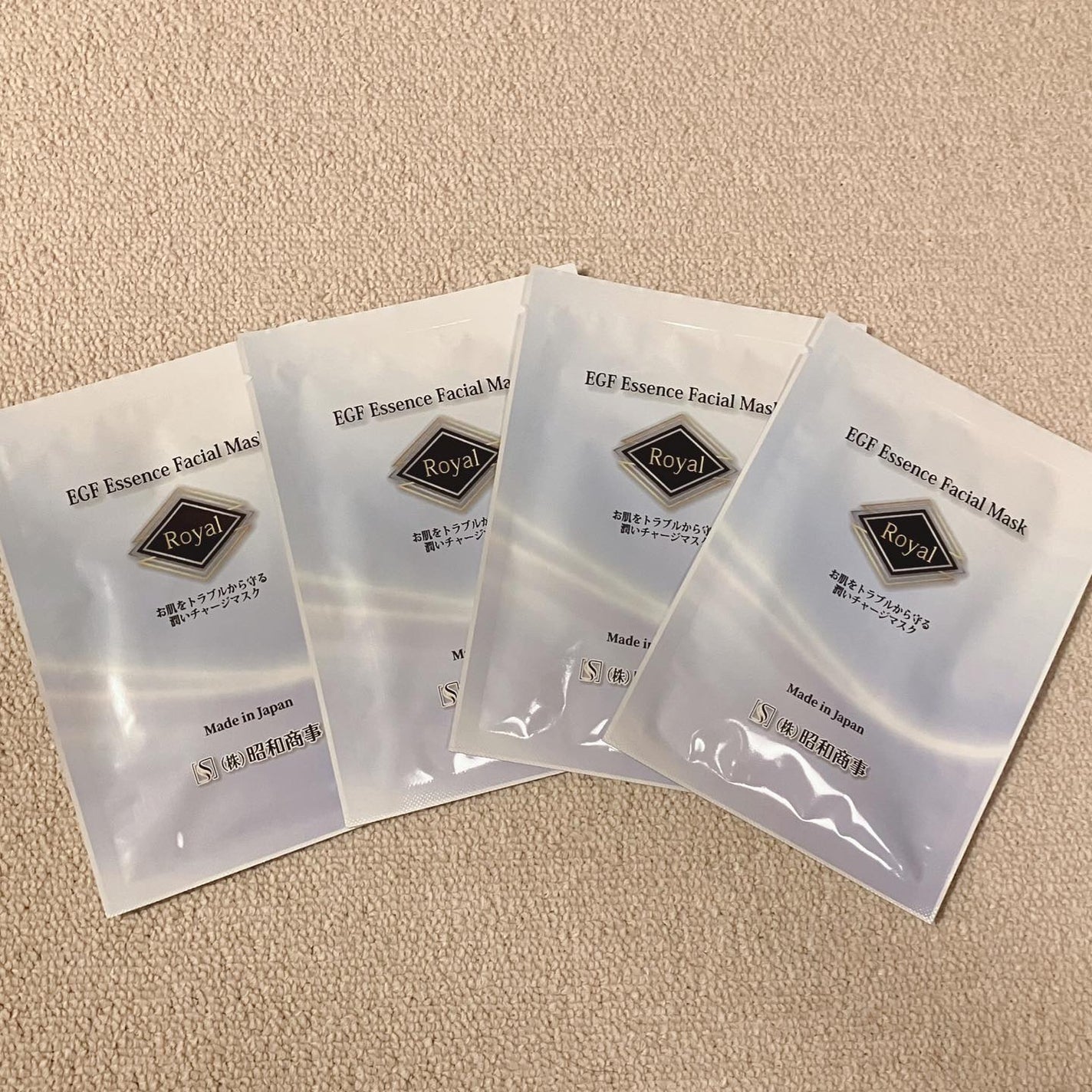 Royal Facial Mask ローヤル シートマスク トライアルセット 5枚/昭和商事/シートマスク・パックを使ったクチコミ(3枚目)