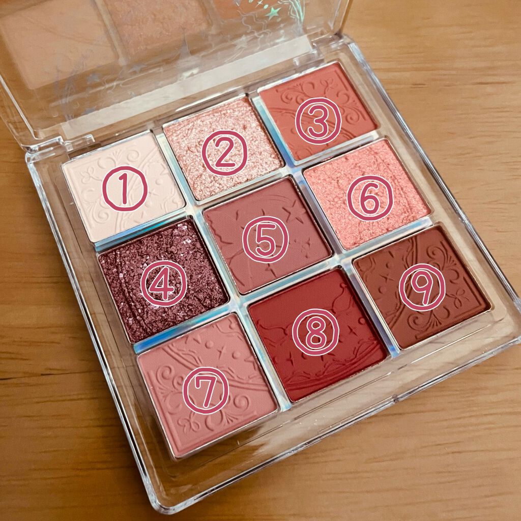クォーツ 9色アイシャドウパレット(ドリームランドアイシャドウ)/ZEESEA/アイシャドウパレットを使ったクチコミ（3枚目）