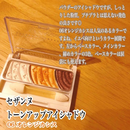 トーンアップアイシャドウ/CEZANNE/アイシャドウパレットを使ったクチコミ(1枚目)