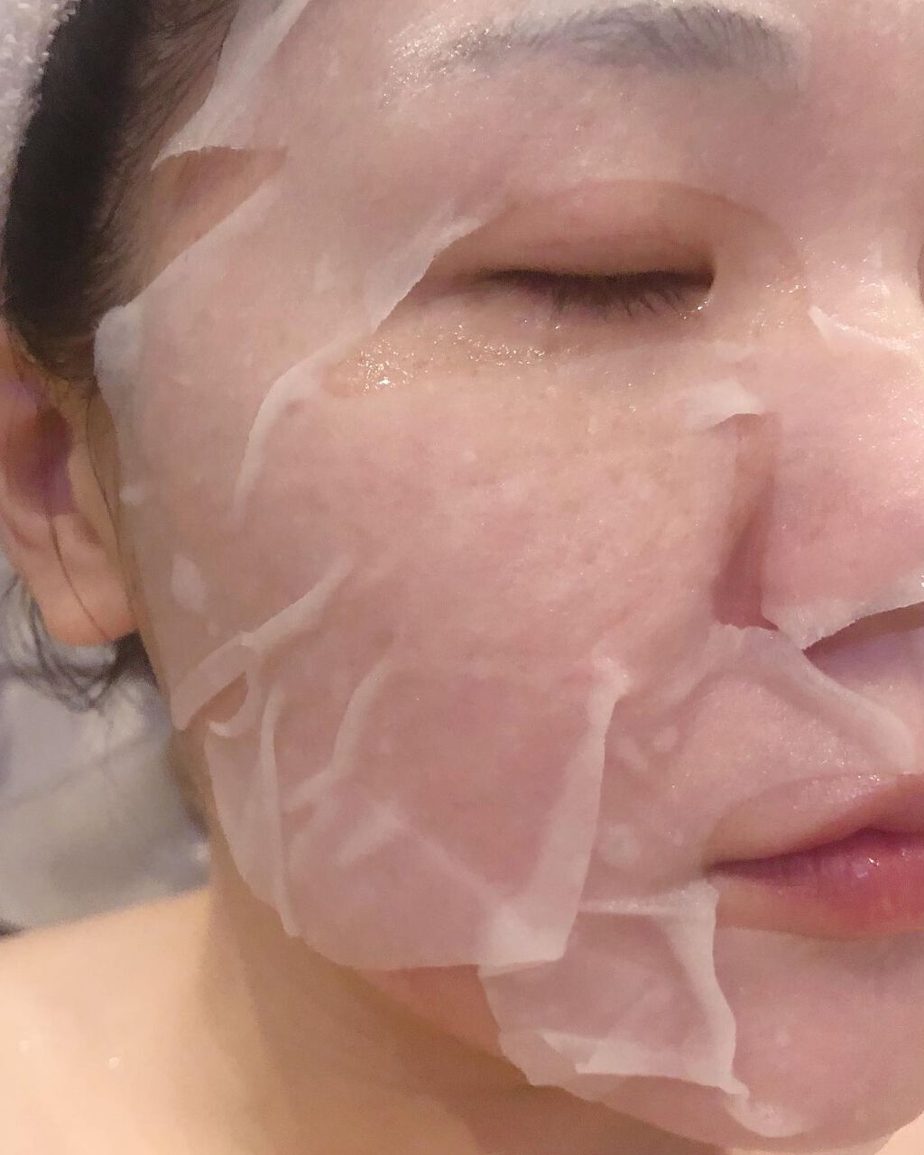 RICE FACE MASKライスバリアフェイスマスク MOISTCLEAR/KOUJIHIME/シートマスク・パックを使ったクチコミ(4枚目)