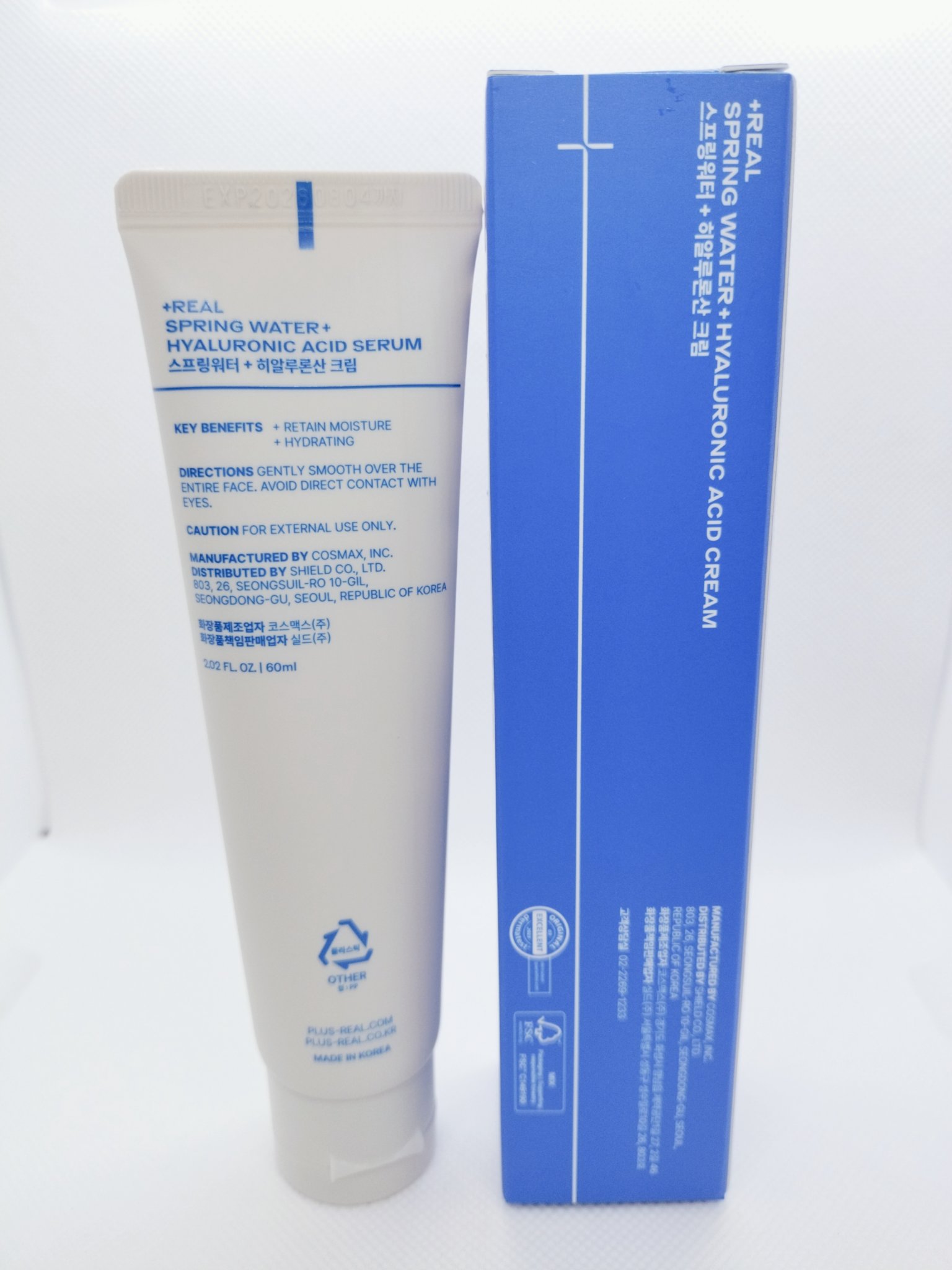 スプリングウォーター+ヒアルロン酸クリーム/+REAL/フェイスクリームを使ったクチコミ（2枚目）