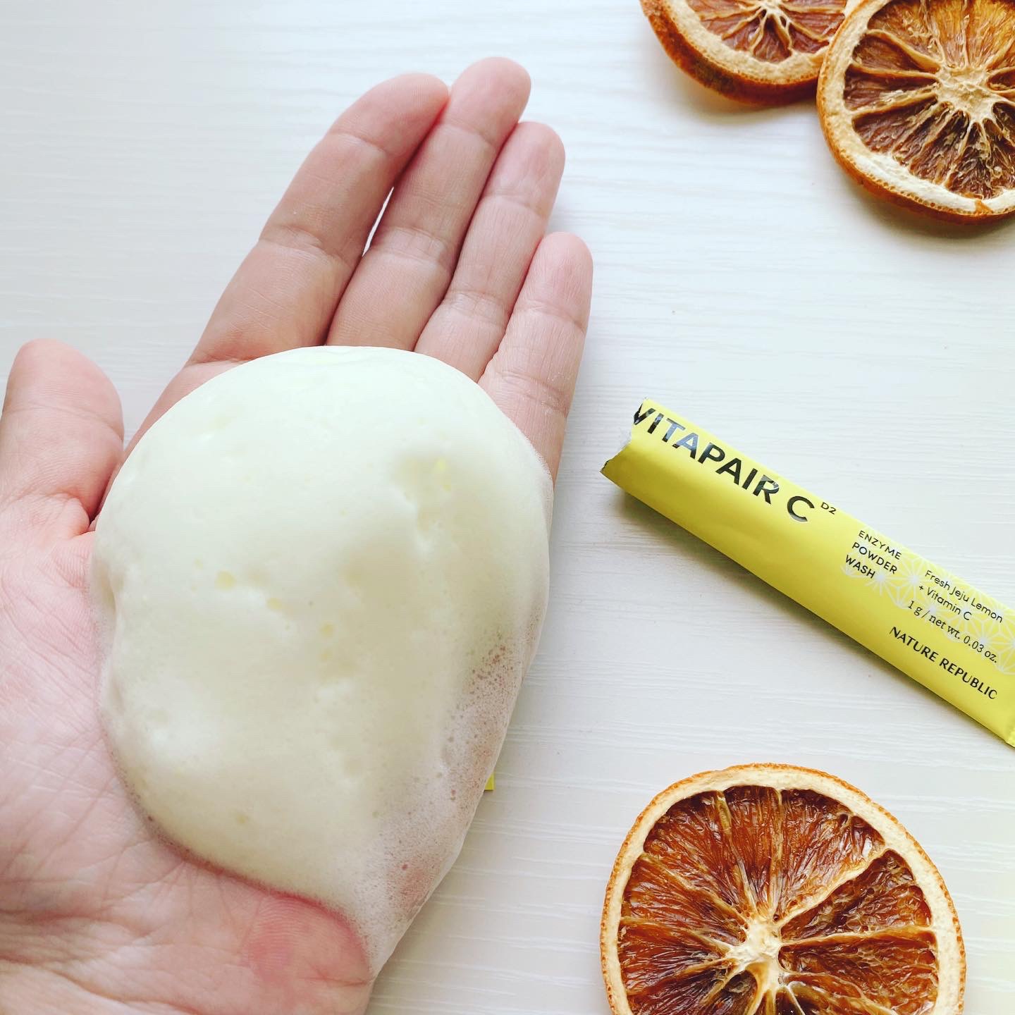 ビタペアC酵素洗顔パウダー/ネイチャーリパブリック/洗顔パウダーを使ったクチコミ（3枚目）