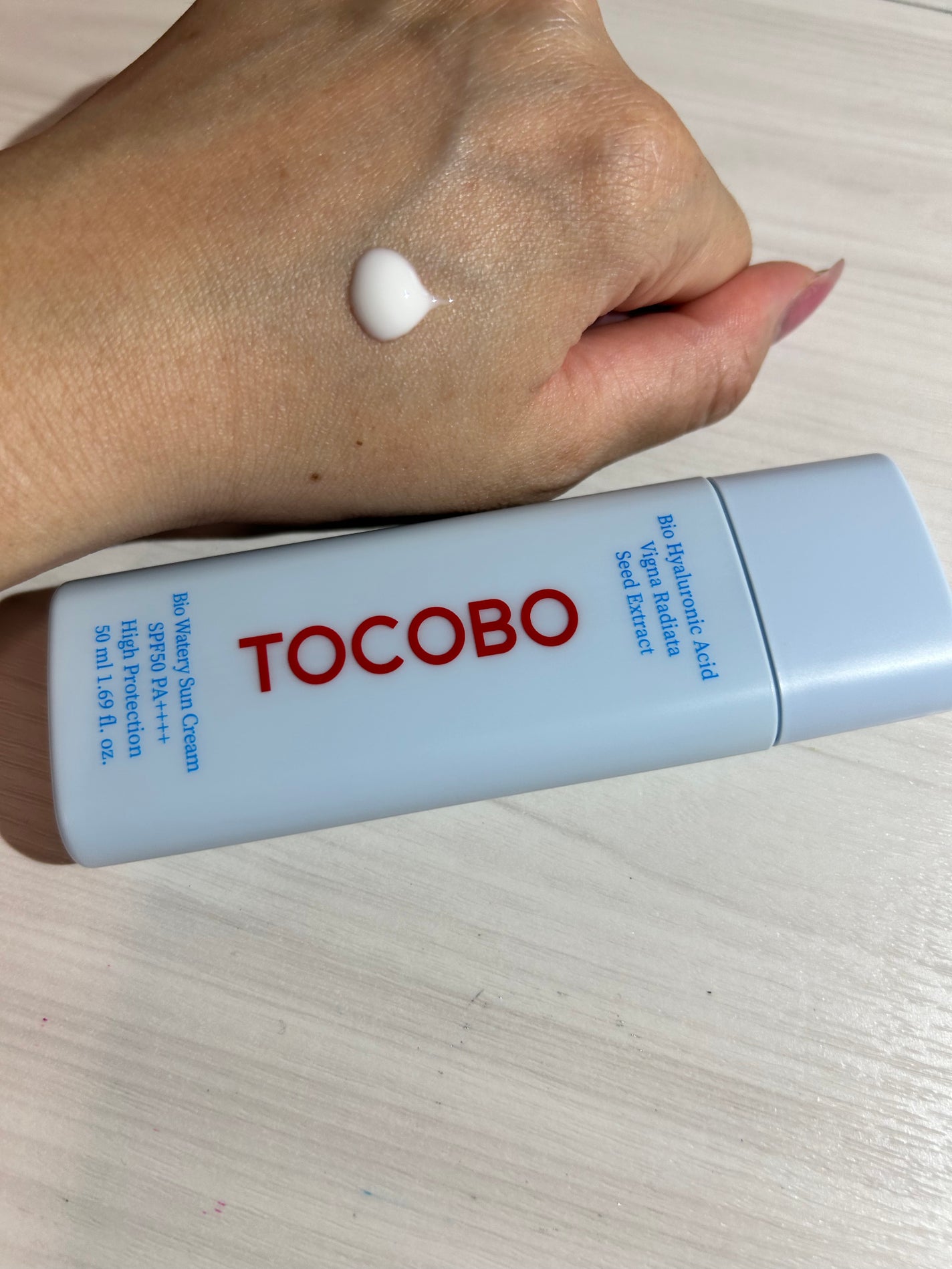 バイオウォータリーサンクリーム/TOCOBO/日焼け止めクリームを使ったクチコミ(3枚目)