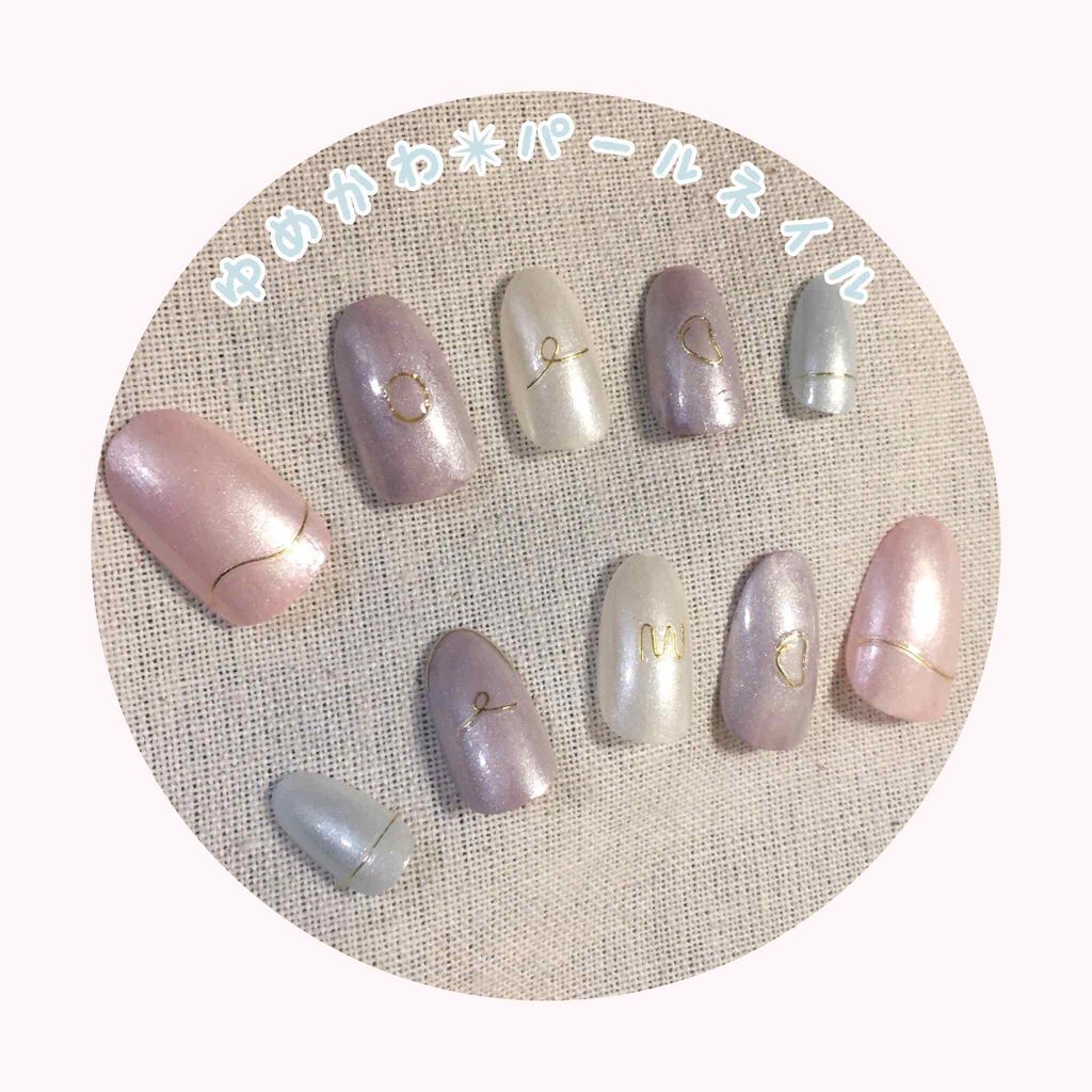 ワイヤー風ネイルアート/キャンドゥ/ネイルシールを使ったクチコミ（1枚目）