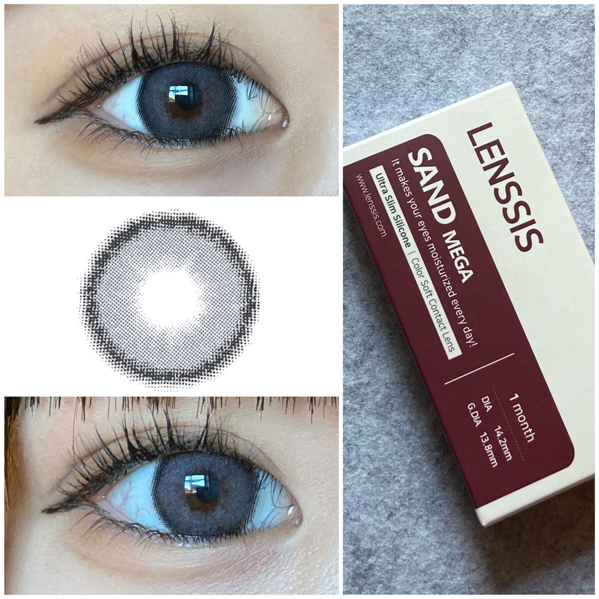 サンドシリーズ/LENSSIS/カラーコンタクトレンズを使ったクチコミ（3枚目）