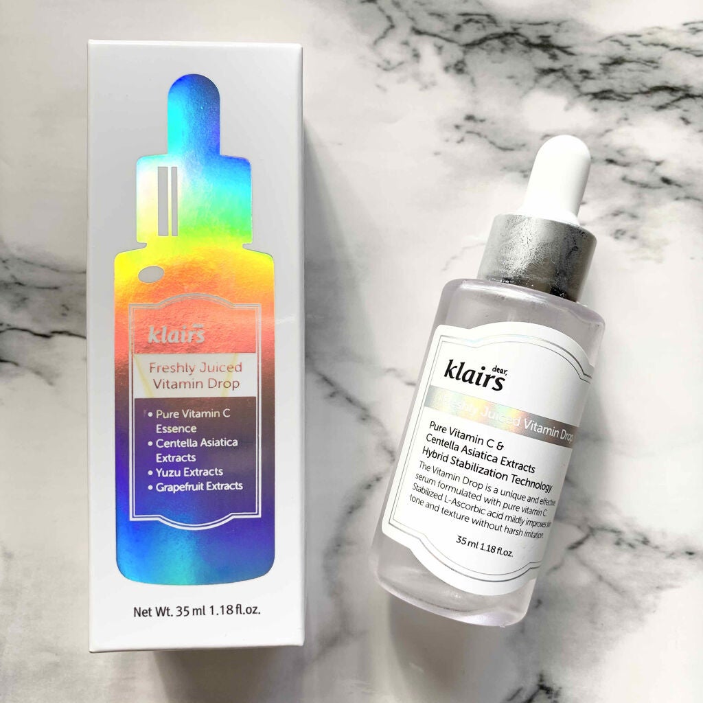 フレッシュリージュースドビタミンドロップ(35ml)/Klairs/美容液を使ったクチコミ(2枚目)