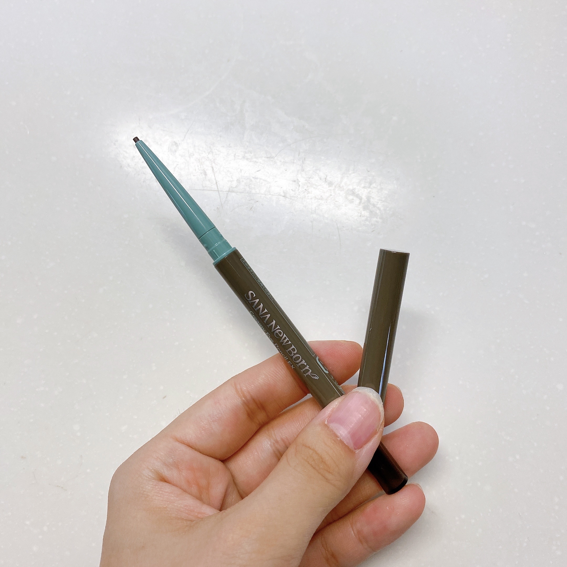  クリーミーアイペンシルEX 05ローズピンク/サナ ニューボーン/ペンシルアイライナーを使ったクチコミ（3枚目）