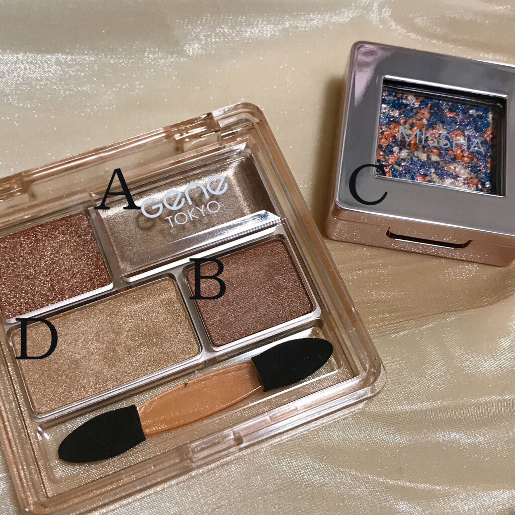 グリッタープリズム シャドウ/MISSHA/グリッターを使ったクチコミ(2枚目)