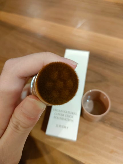 ヴィーガンナチュラルカバースティックファンデーション/DERMASHARE/その他ファンデーションを使ったクチコミ(3枚目)
