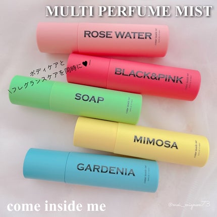マルチパフュームミスト ローズウォーター/come inside me/香水(レディース)を使ったクチコミ(1枚目)